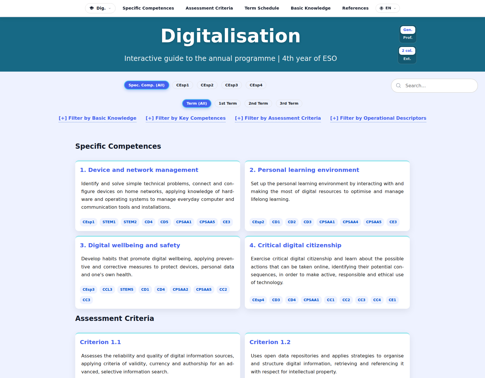 Image of the subject Digitalisation (4th year of ESO)