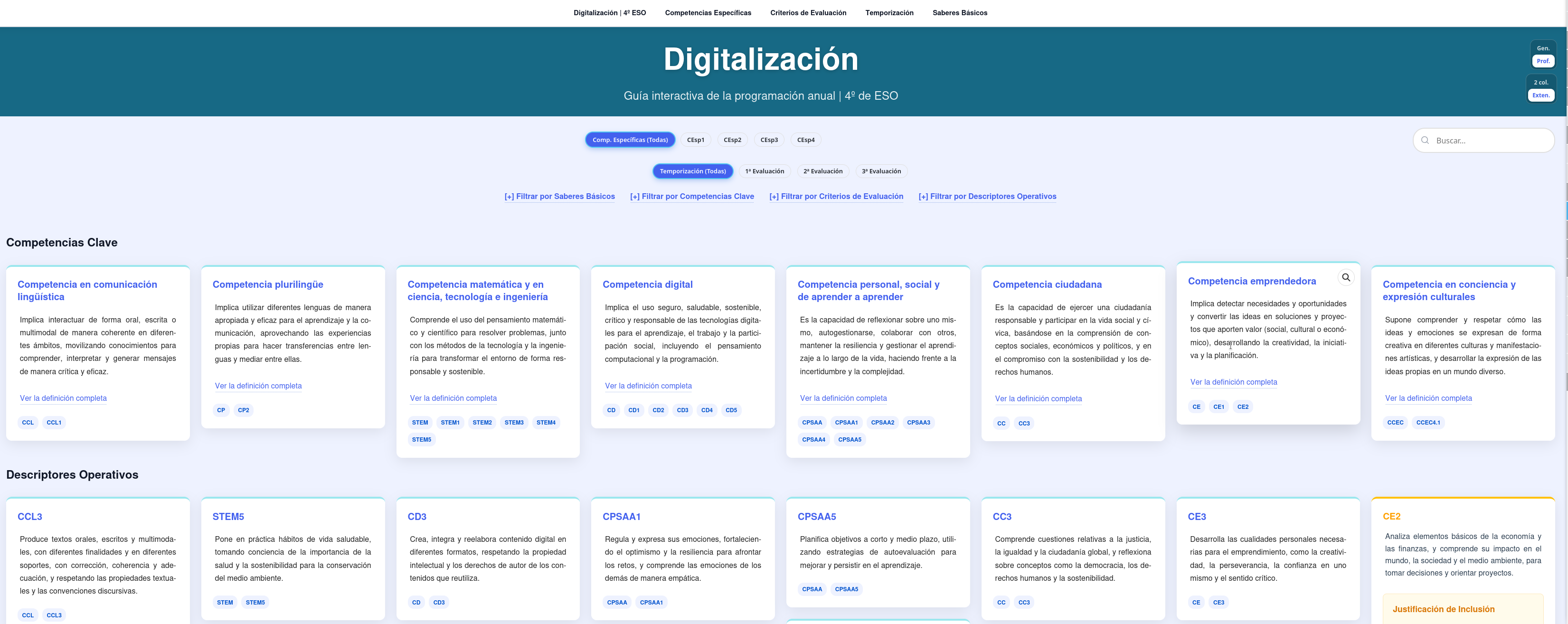 Imagen de la materia de Digitalitzación de 4º de ESO